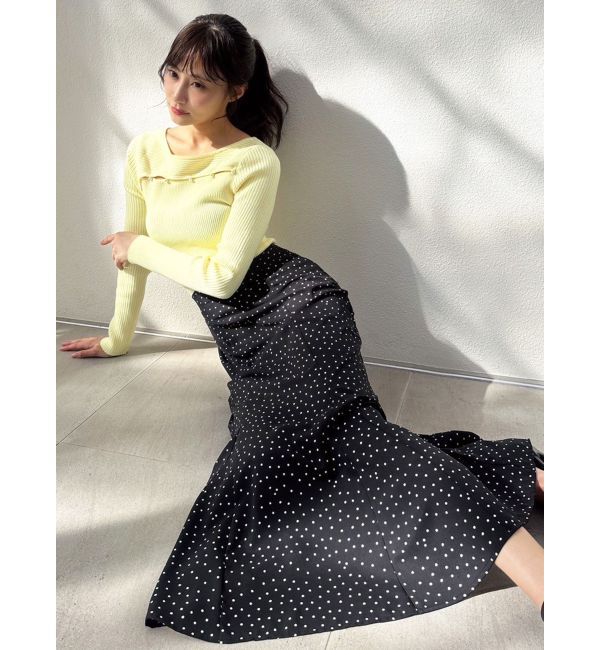 RESEXXY「ドットパターンマーメイドスカート」|スカート|