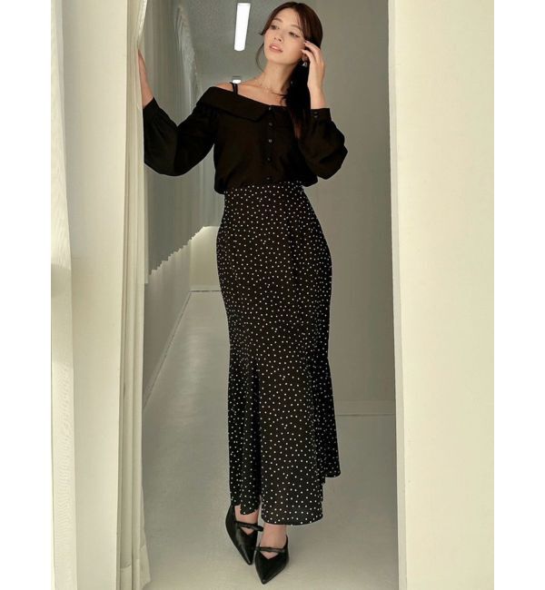 RESEXXY「ドットパターンマーメイドスカート」|スカート|