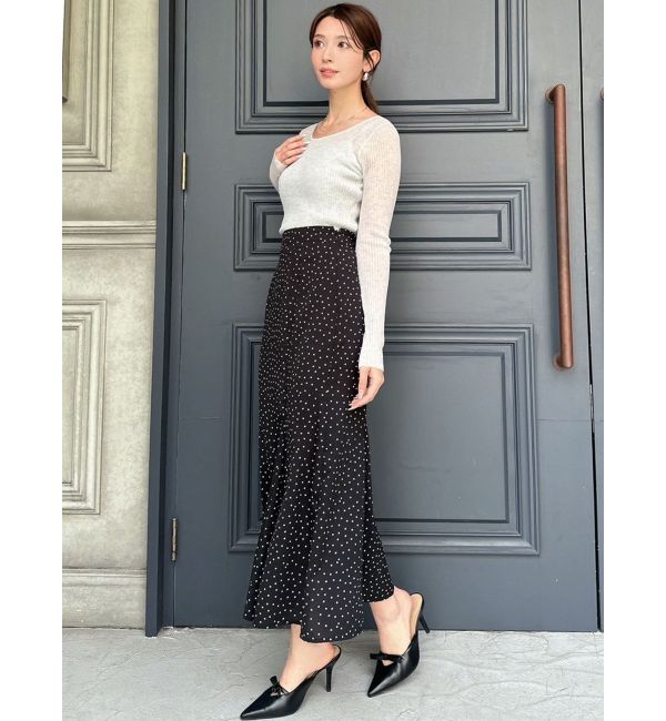 RESEXXY「ドットパターンマーメイドスカート」|スカート|