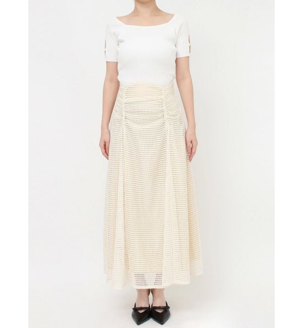 RESEXXY「ギャザーレースフレアスカート」|スカート|