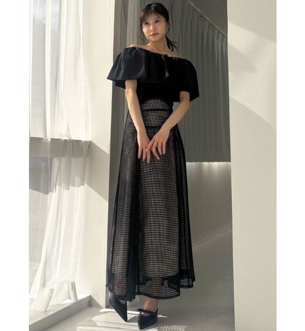 RESEXXY「ギャザーレースフレアスカート」|スカート|