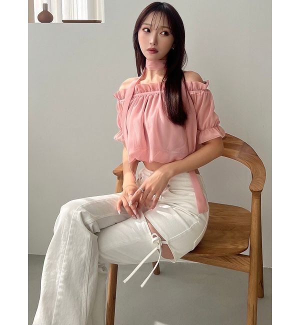 RESEXXY「チョーカーコンビブラウス」|シャツ・ブラウス|