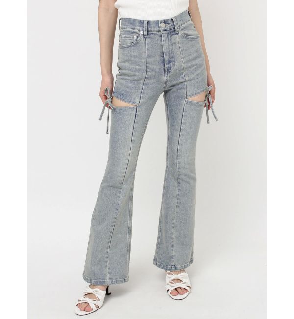 RESEXXY「カットアウトリボンデニムパンツ」|その他|