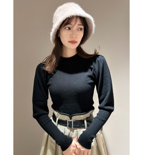 dazzlin「メッセージスカーフメニーウェイトップス」|ニット・セーター|