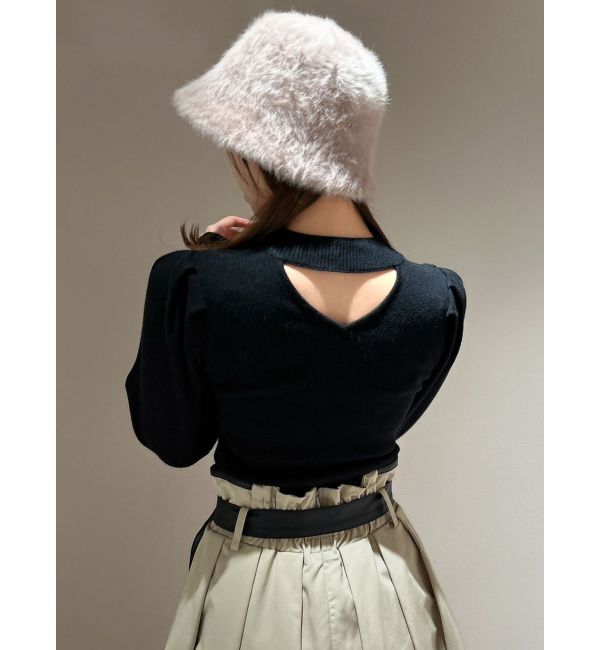 dazzlin「メッセージスカーフメニーウェイトップス」|ニット・セーター|