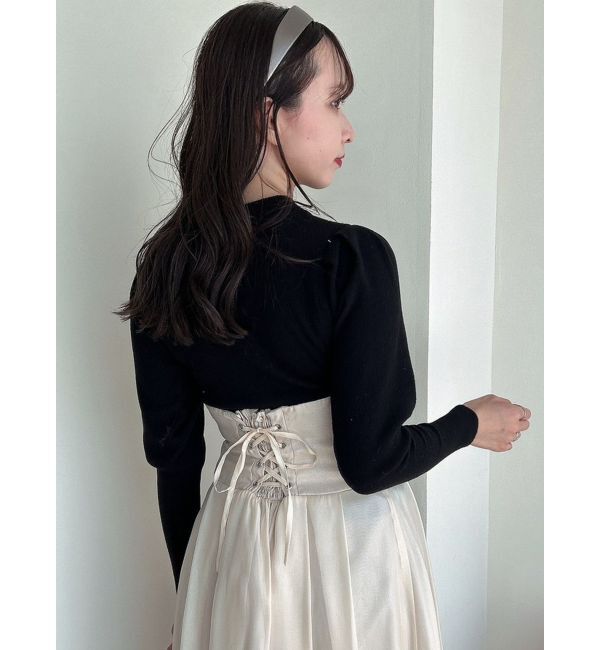 dazzlin「メッセージスカーフメニーウェイトップス」|ニット・セーター|