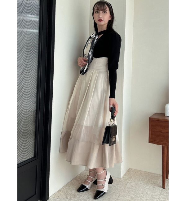 dazzlin「メッセージスカーフメニーウェイトップス」|ニット・セーター|