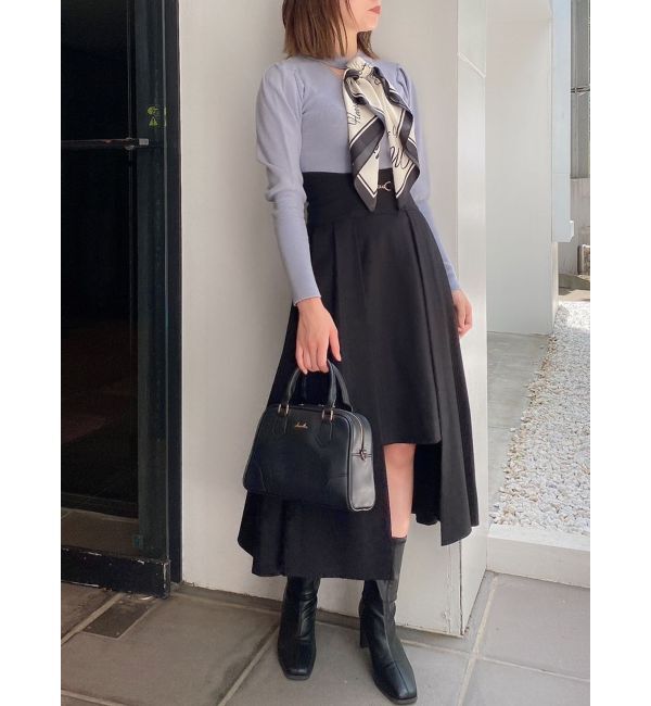 dazzlin「メッセージスカーフメニーウェイトップス」|ニット・セーター|