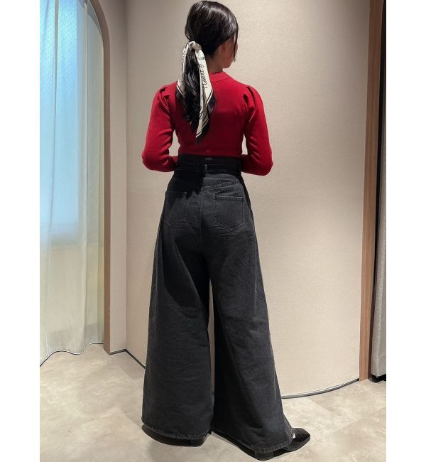 dazzlin「メッセージスカーフメニーウェイトップス」|ニット・セーター|