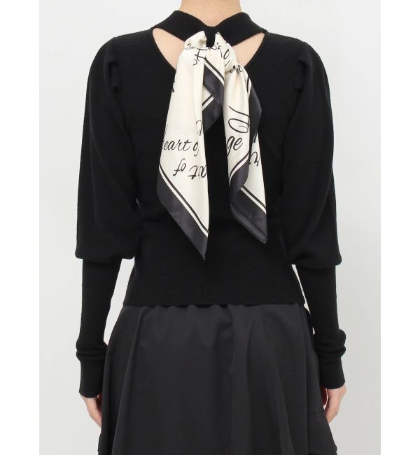 dazzlin「メッセージスカーフメニーウェイトップス」|ニット・セーター|