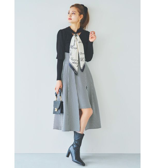 dazzlin「メッセージスカーフメニーウェイトップス」|ニット・セーター|