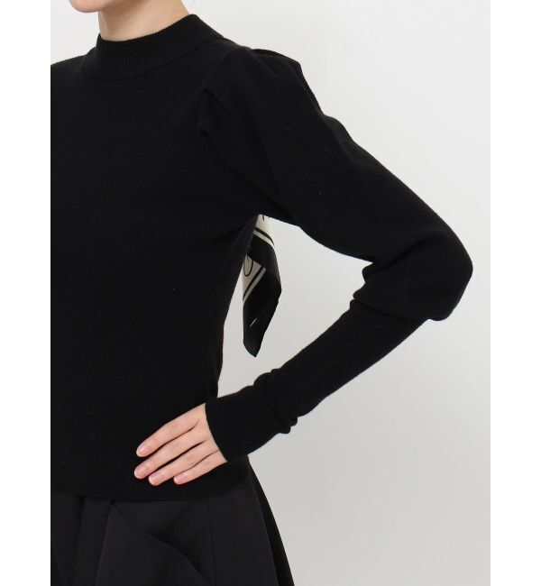 dazzlin「メッセージスカーフメニーウェイトップス」|ニット・セーター|