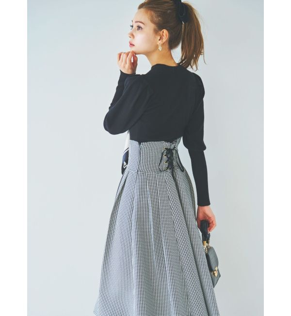 dazzlin「メッセージスカーフメニーウェイトップス」|ニット・セーター|