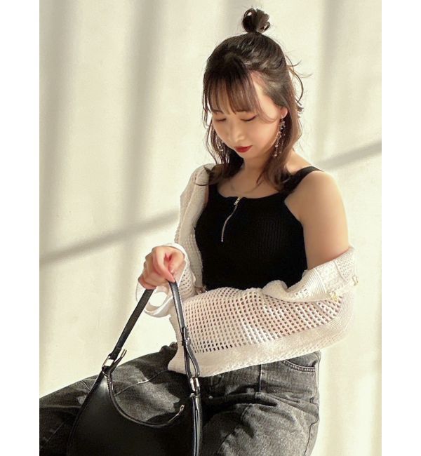 dazzlin「ホックデザインニットカーデ」|カーディガン|