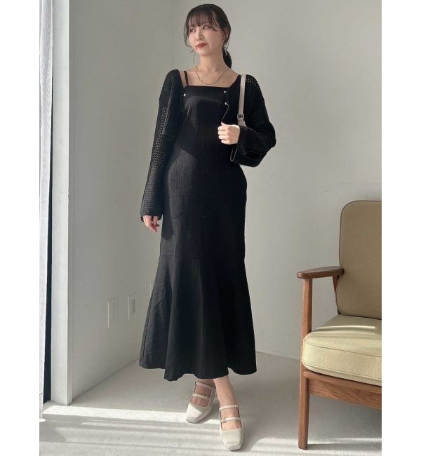 dazzlin「ホックデザインニットカーデ」|カーディガン|