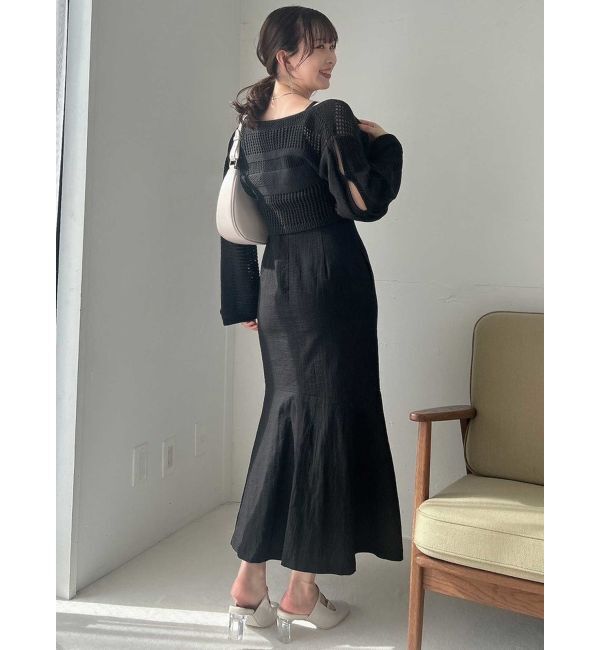 dazzlin「ホックデザインニットカーデ」|カーディガン|