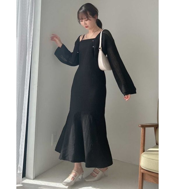 dazzlin「ホックデザインニットカーデ」|カーディガン|