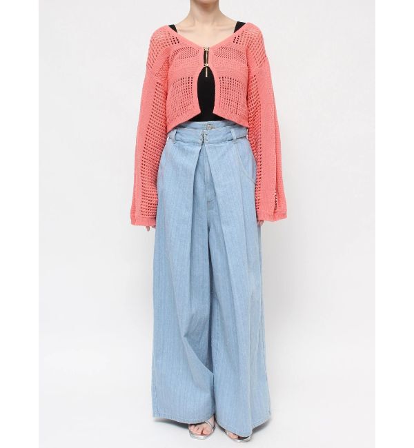 dazzlin「ホックデザインニットカーデ」|カーディガン|