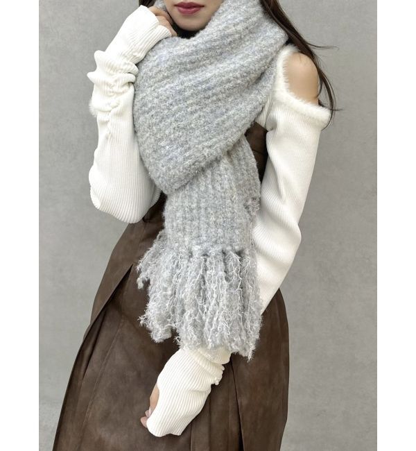 dazzlin「キャンディカラービッグマフラー」|マフラー|