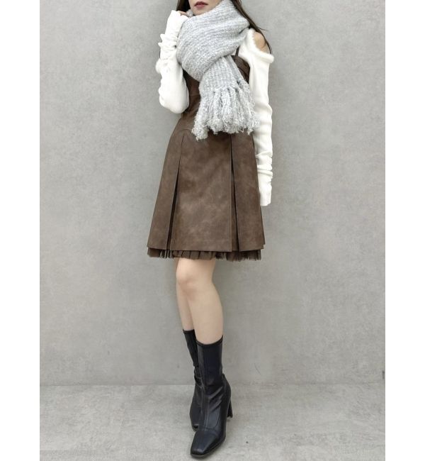 dazzlin「キャンディカラービッグマフラー」|マフラー|