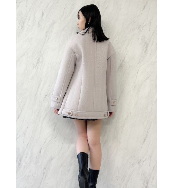 dazzlin「オーバーマルチボタンPコート」|ピーコート|