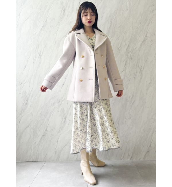 dazzlin「オーバーマルチボタンPコート」|ピーコート|