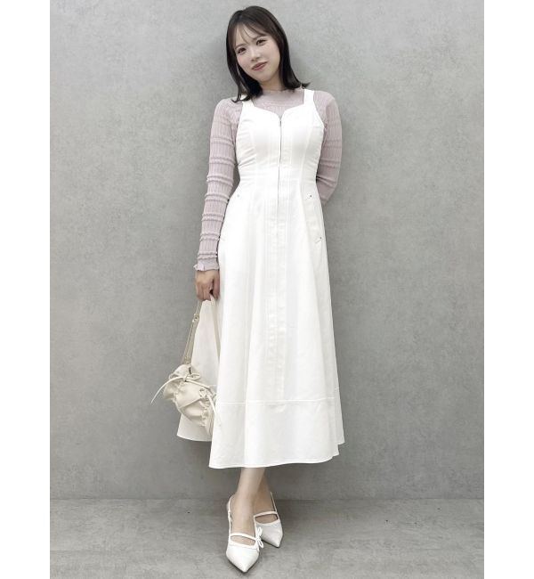 dazzlin「ステッチジャンスカ」|ジャンパースカート|