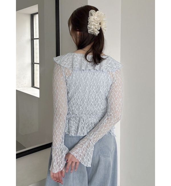 dazzlin「ラッフルヘムレースアンサンブル」|Tシャツ・カットソー|