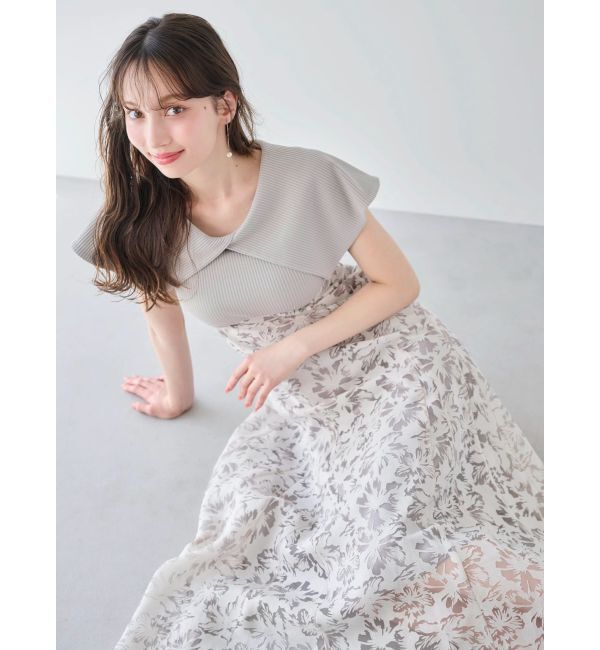 dazzlin「オパールフラワーコルセットワンピース」|ワンピース|