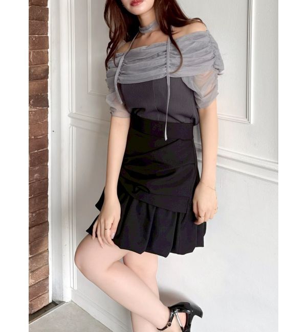 dazzlin「シアーオフショルダートップス」|Tシャツ・カットソー|