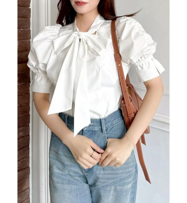 dazzlin「リボンネームデニムパンツ」|デニム|