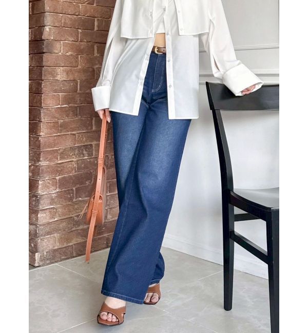 dazzlin「リボンネームデニムパンツ」|デニム|