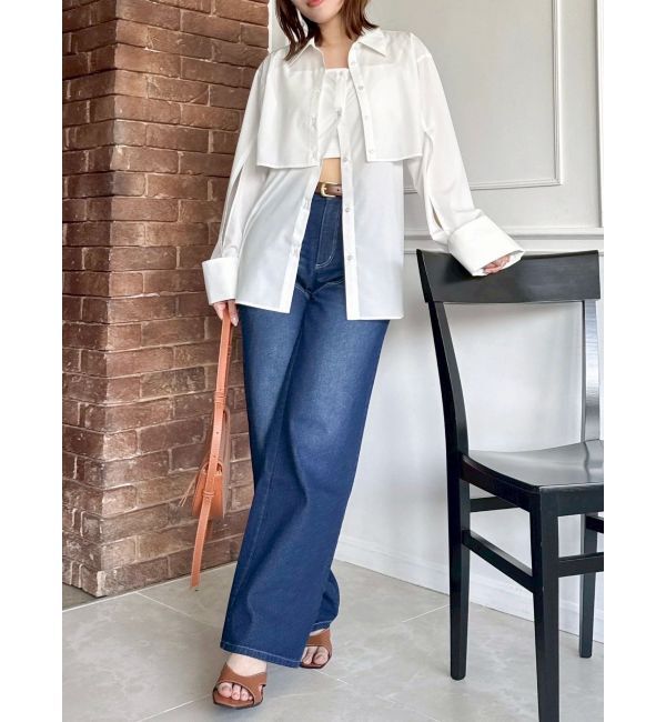 dazzlin「リボンネームデニムパンツ」|デニム|