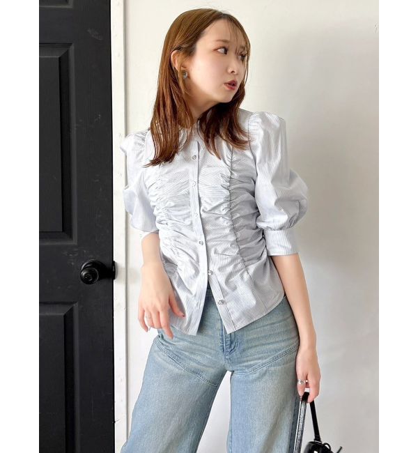 dazzlin「リボンネームデニムパンツ」|デニム|