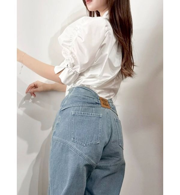 dazzlin「リボンネームデニムパンツ」|デニム|