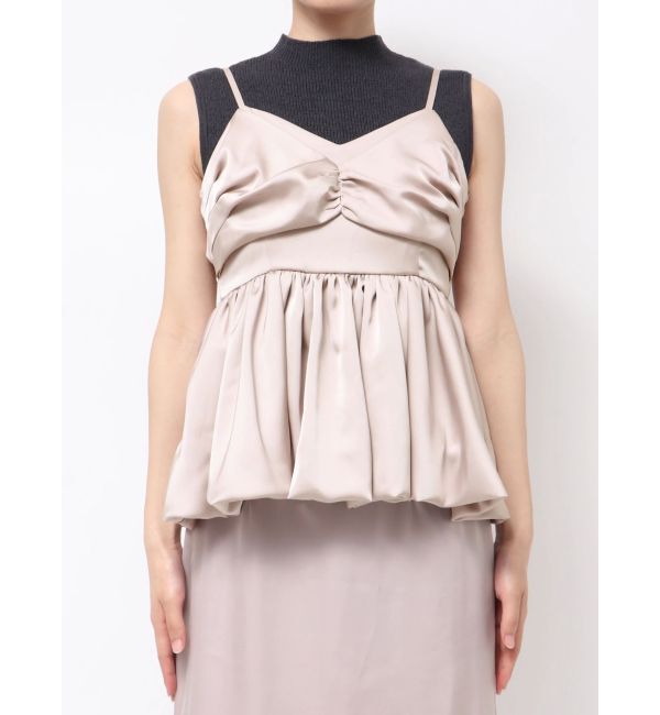 dazzlin「ペプラムギャザーバルーンブラウス」|シャツ・ブラウス|