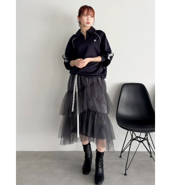 dazzlin「【FILA別注】シャツカラーカットプルオーバー」|Tシャツ・カットソー|