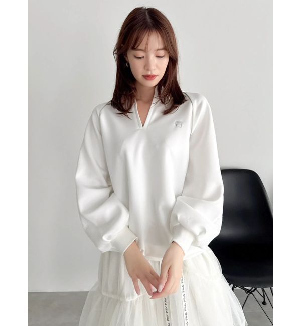 dazzlin「【FILA別注】シャツカラーカットプルオーバー」|Tシャツ・カットソー|