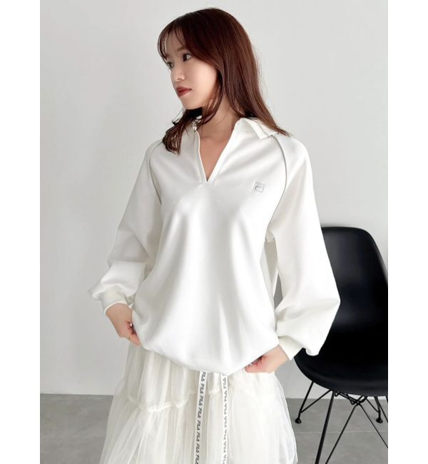 dazzlin「【FILA別注】シャツカラーカットプルオーバー」|Tシャツ・カットソー|