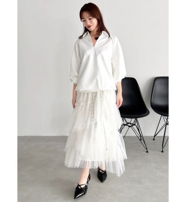 dazzlin「【FILA別注】シャツカラーカットプルオーバー」|Tシャツ・カットソー|