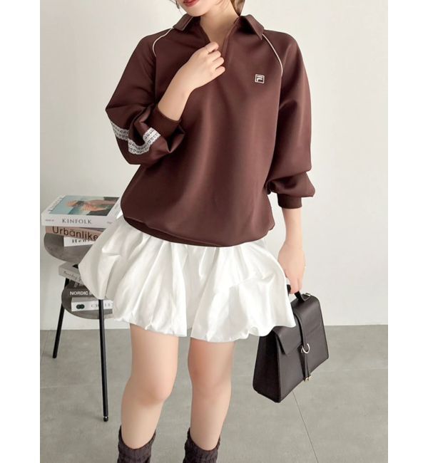 dazzlin「【FILA別注】シャツカラーカットプルオーバー」|Tシャツ・カットソー|