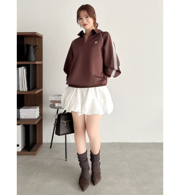 dazzlin「【FILA別注】シャツカラーカットプルオーバー」|Tシャツ・カットソー|