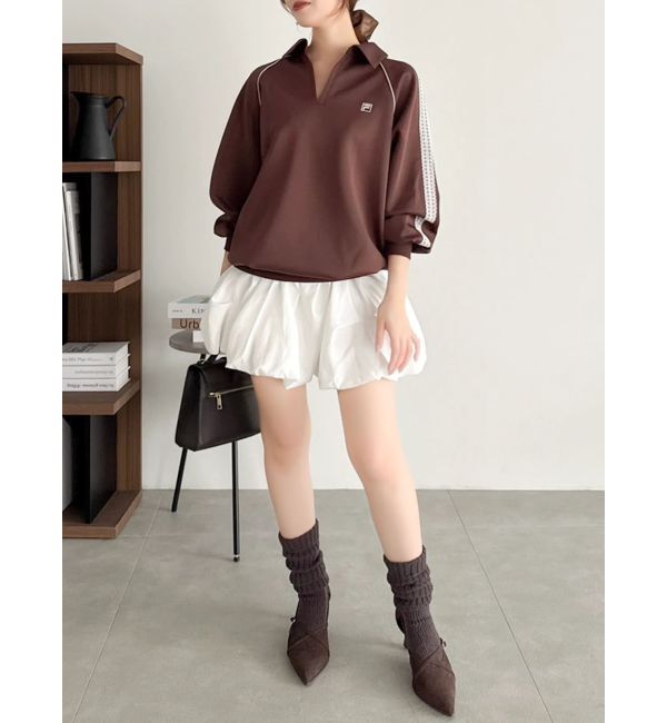 dazzlin「【FILA別注】シャツカラーカットプルオーバー」|Tシャツ・カットソー|