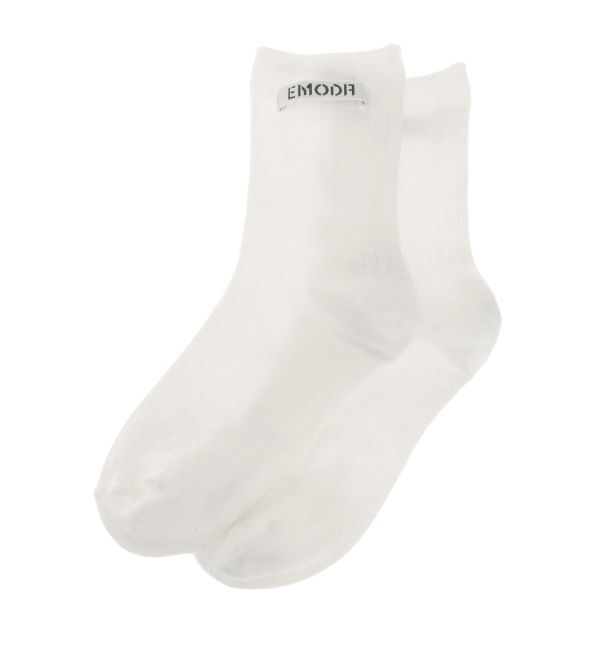 EMODA「サイドロゴロングソックス」|ソックス|