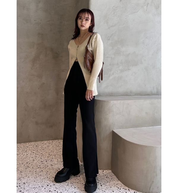 EMODA「【WEB限定】スーパーハイウエストフレアパンツ」|その他|