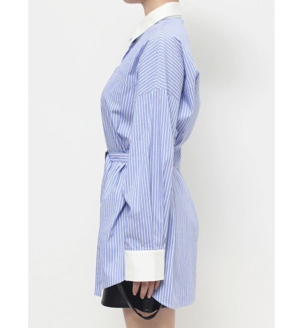 EMODA「バックルベルト2トーンシャツ」|シャツ・ブラウス|