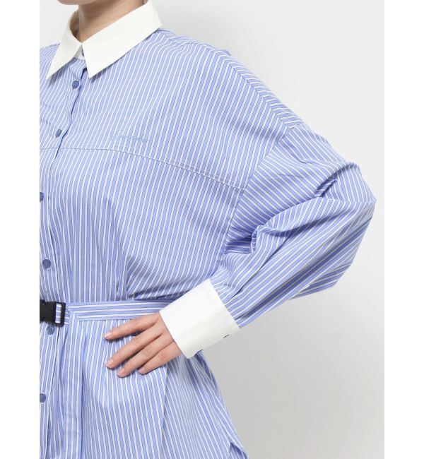 EMODA「バックルベルト2トーンシャツ」|シャツ・ブラウス|