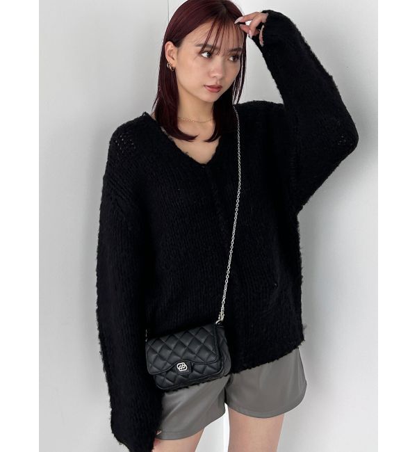 EMODA「オーバーサイズショルダーニット」|ニット・セーター|