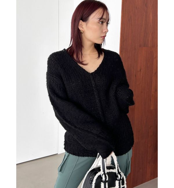 EMODA「オーバーサイズショルダーニット」|ニット・セーター|