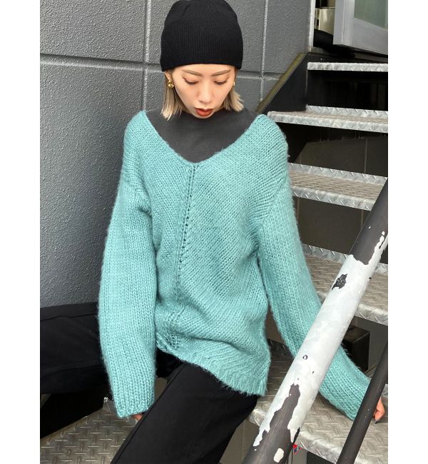 EMODA「オーバーサイズショルダーニット」|ニット・セーター|